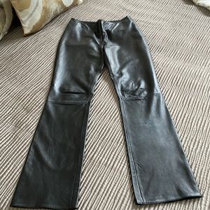Genuine leather pants